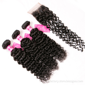 Alibaba top fashion alibaba water wave human hair bundles with closure, hot selling peruvian human hair straight